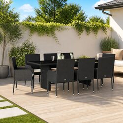 Practical and Elegant 9 Piece Outdoor Dining Set