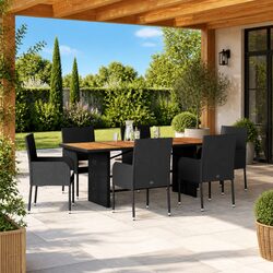 Comfortable 7 Piece Outdoor Dining Set with Quality Materials