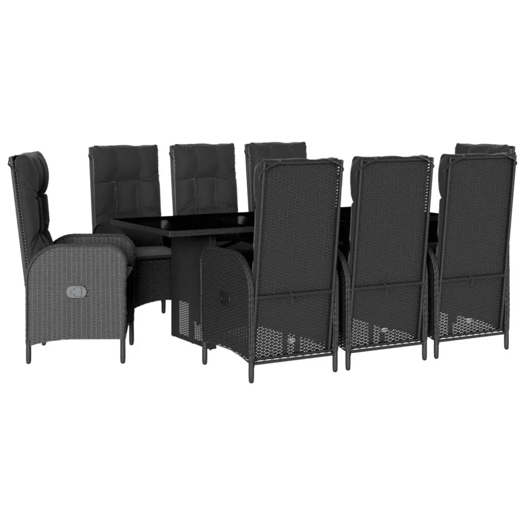 9-Piece Garden Dining Set for Outdoor Use