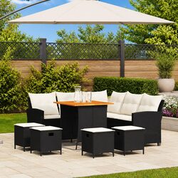 Comfortable L-Shaped Garden Sofa Set for Relaxation