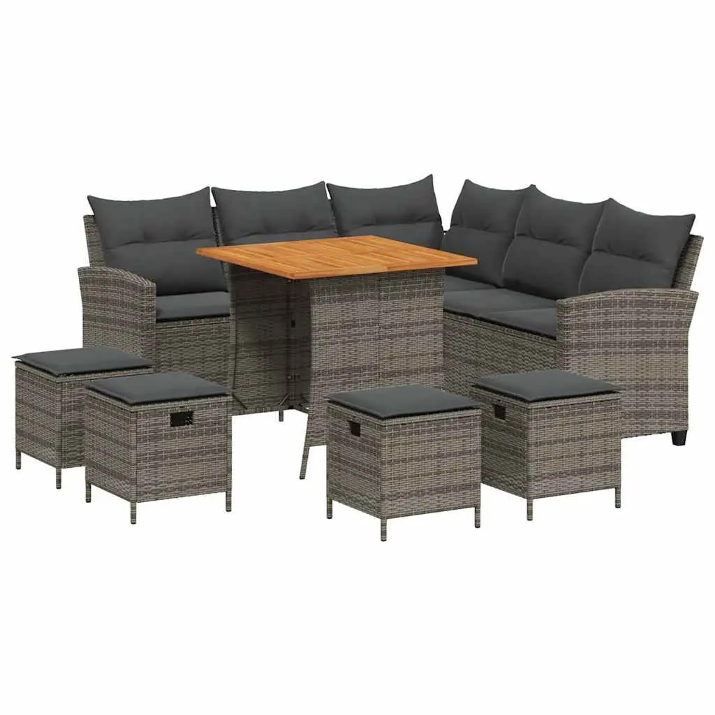 L-Shaped Garden Sofa Set for Relaxation