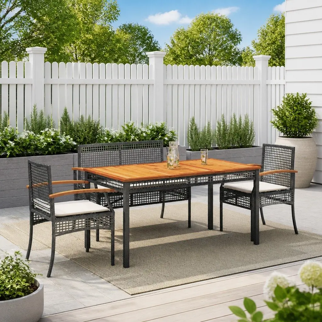4 Piece Outdoor Dining Set