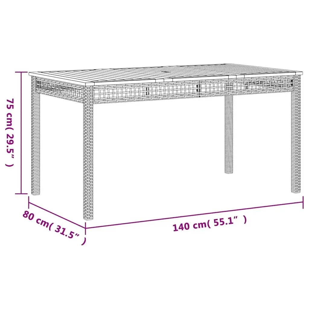 4 Piece Outdoor Dining Set