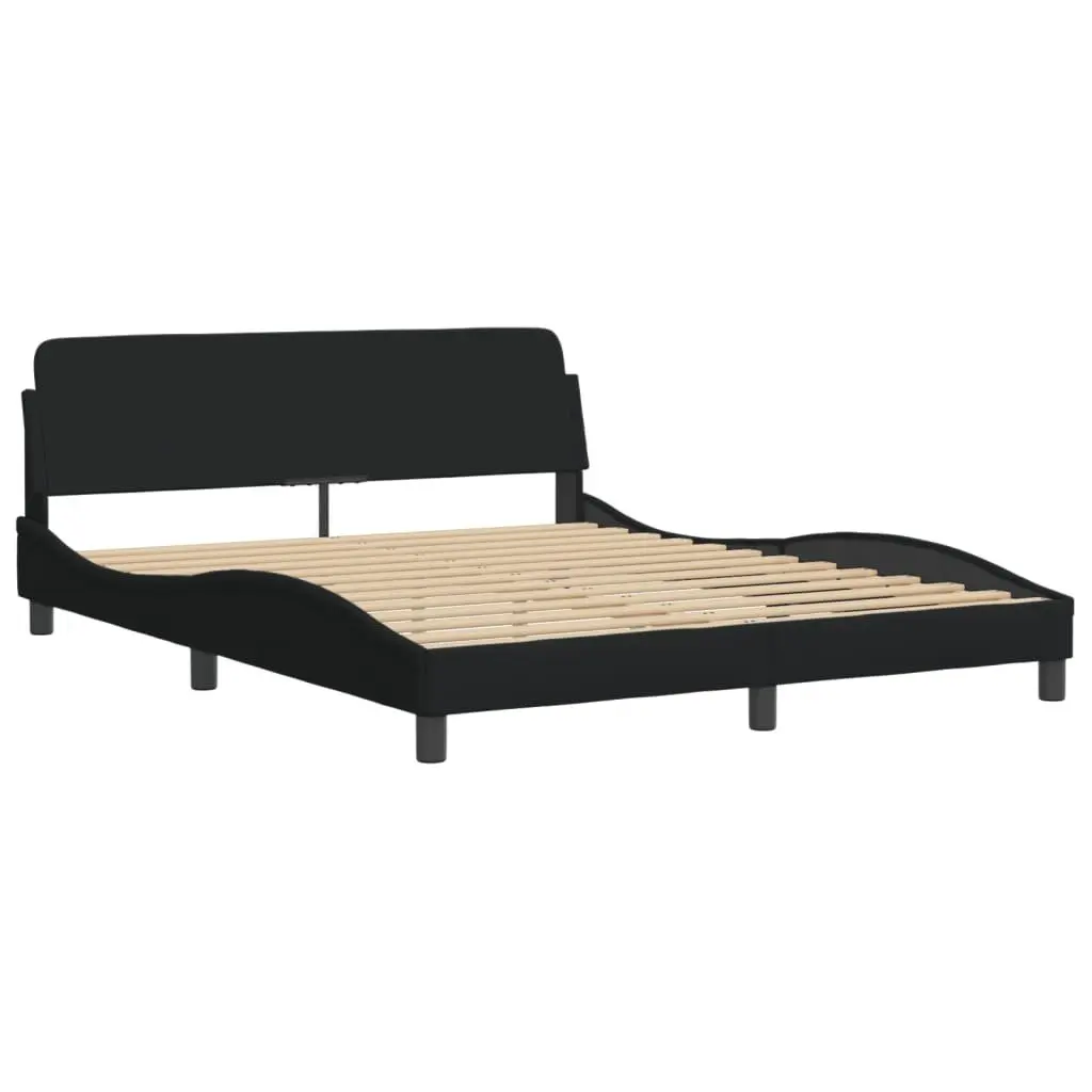 Queen Bed Frame with LED Lights and Comfort