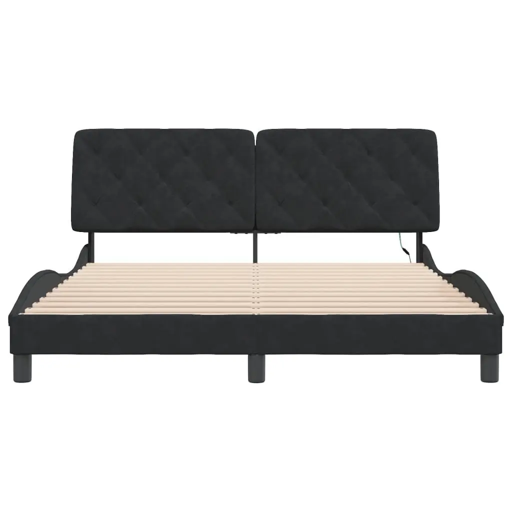Queen Bed Frame with LED Lights Included