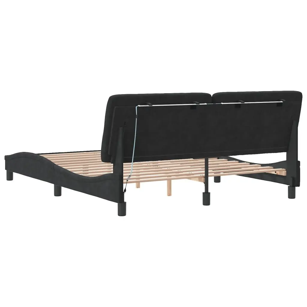 Queen Bed Frame with LED Lights Included
