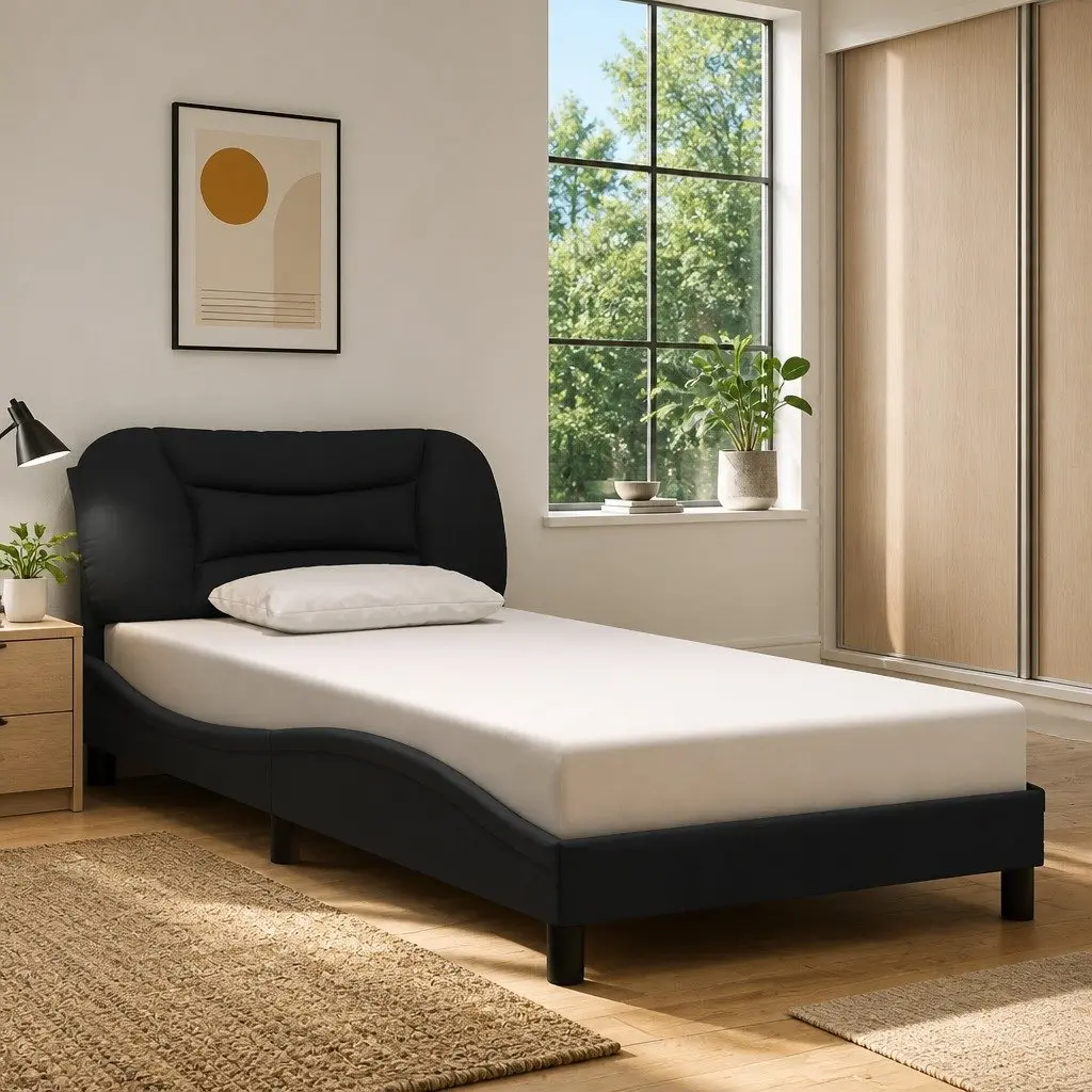 King Single Bed Frame with LED Lights and Comfort