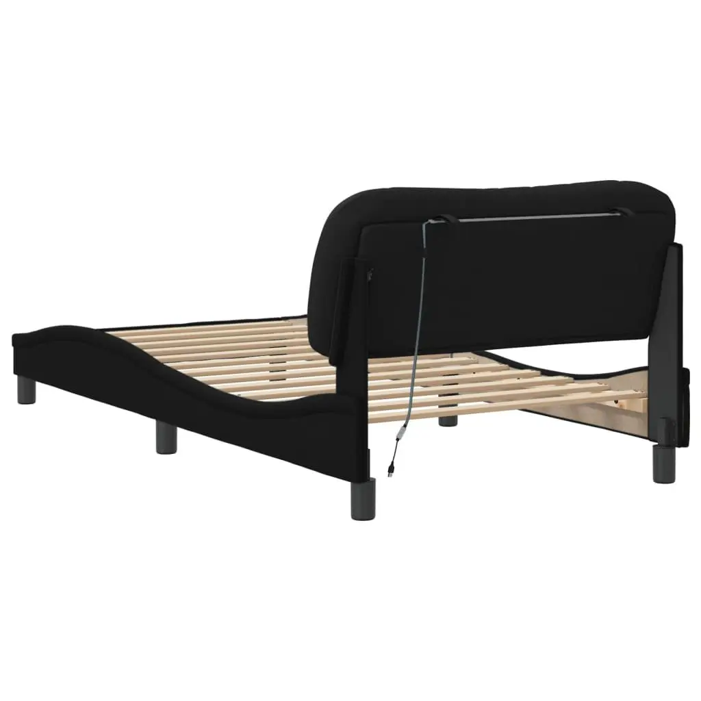 King Single Bed Frame with LED Lights and Comfort