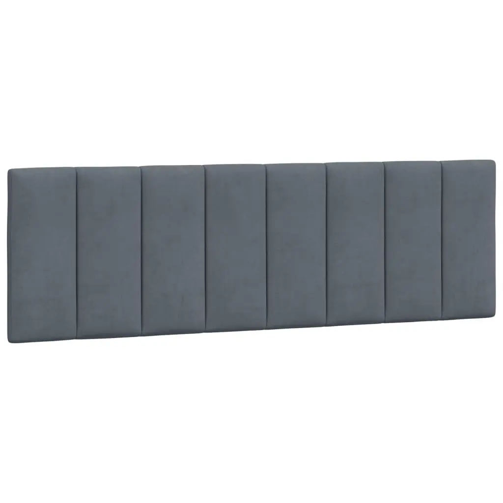 Grey Velvet Queen Bed Frame with LED Lighting