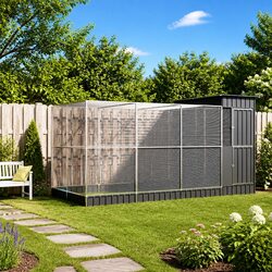 Warm and Safe Aviary with Extension for Your Birds