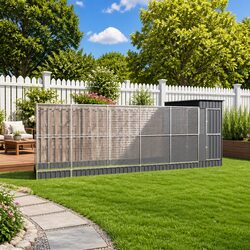 Large Silver Aviary with Extension - Secure & Spacious
