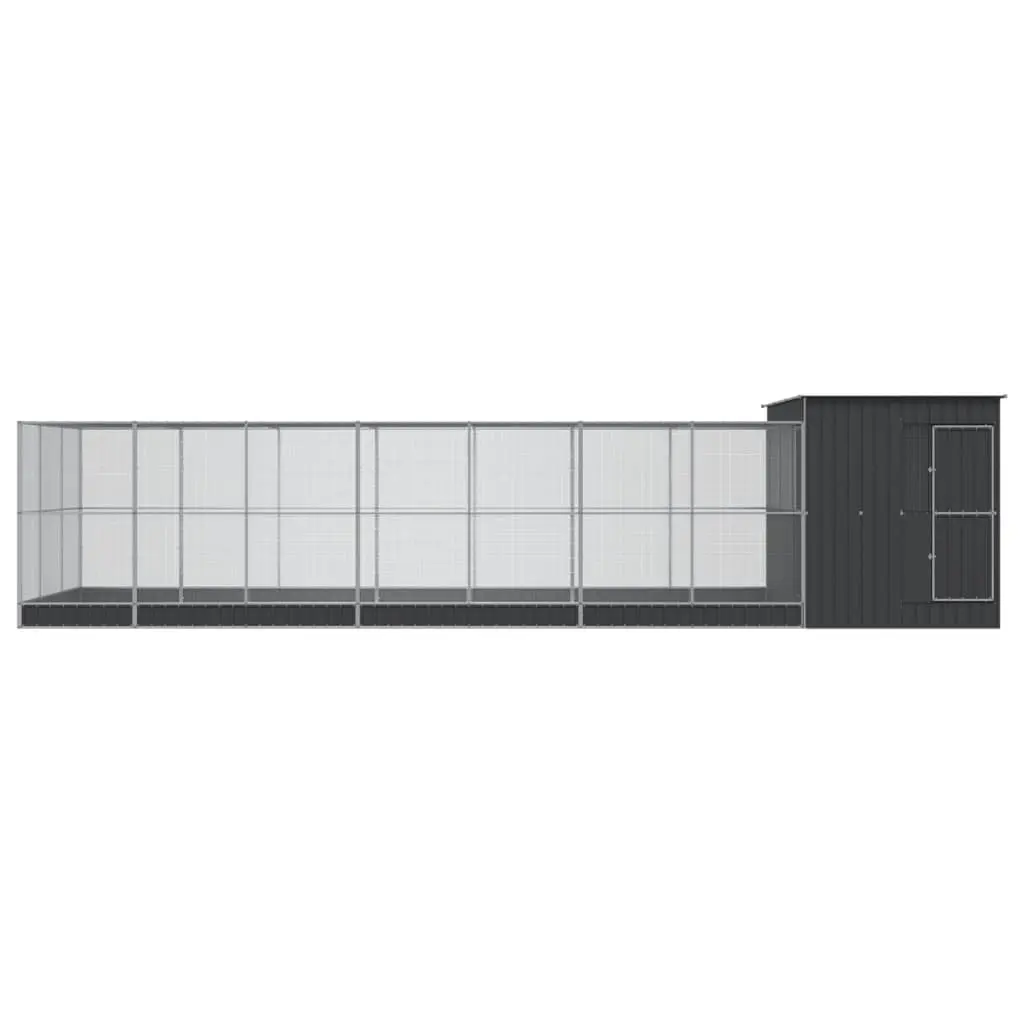 Bird Aviary Outdoor Enclosure Large Silver Steel Mesh Cage 911cm