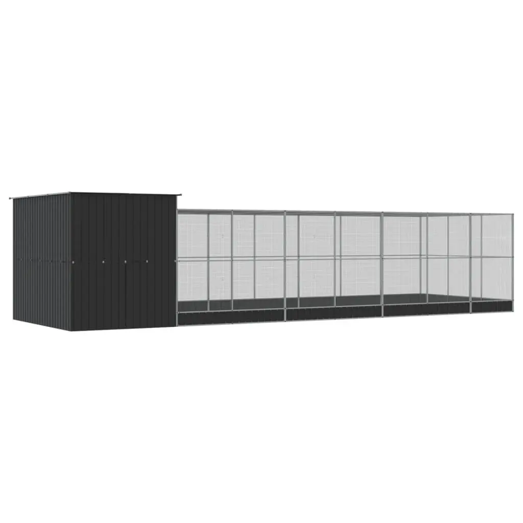 Bird Aviary Outdoor Enclosure Large Silver Steel Mesh Cage 911cm