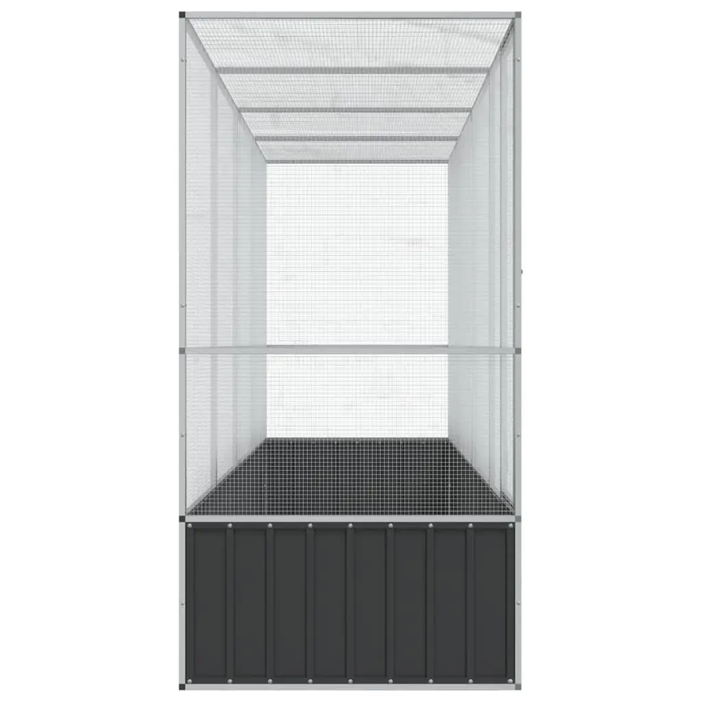 Bird Aviary Silver Galvanised Steel Mesh Cage Large Outdoor