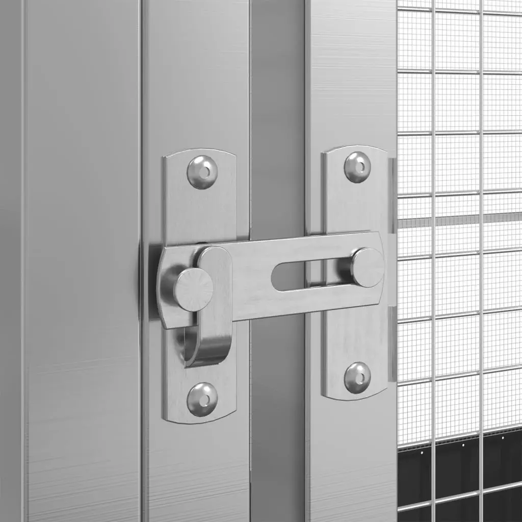 Large Bird Aviary Silver Steel Mesh Cage Outdoor Enclosure 1250.5 x 107 x 212 cm