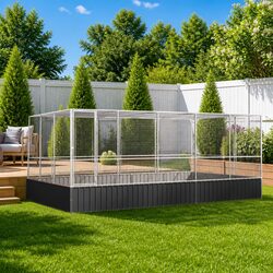 Large Bird Aviary with Extension: Safe & Spacious