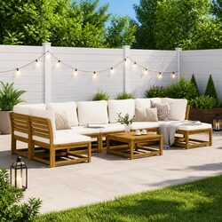 Comfortable and Reliable 8-Piece Outdoor Lounge Set