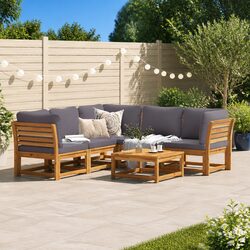 Comfortable and Affordable 6 Piece Garden Lounge Sofa Set