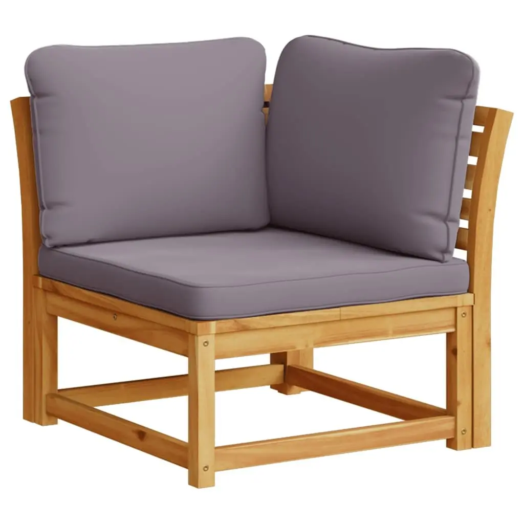 Outdoor Sectional Sofa Set Garden Lounge 6 Piece Solid Wood Brown