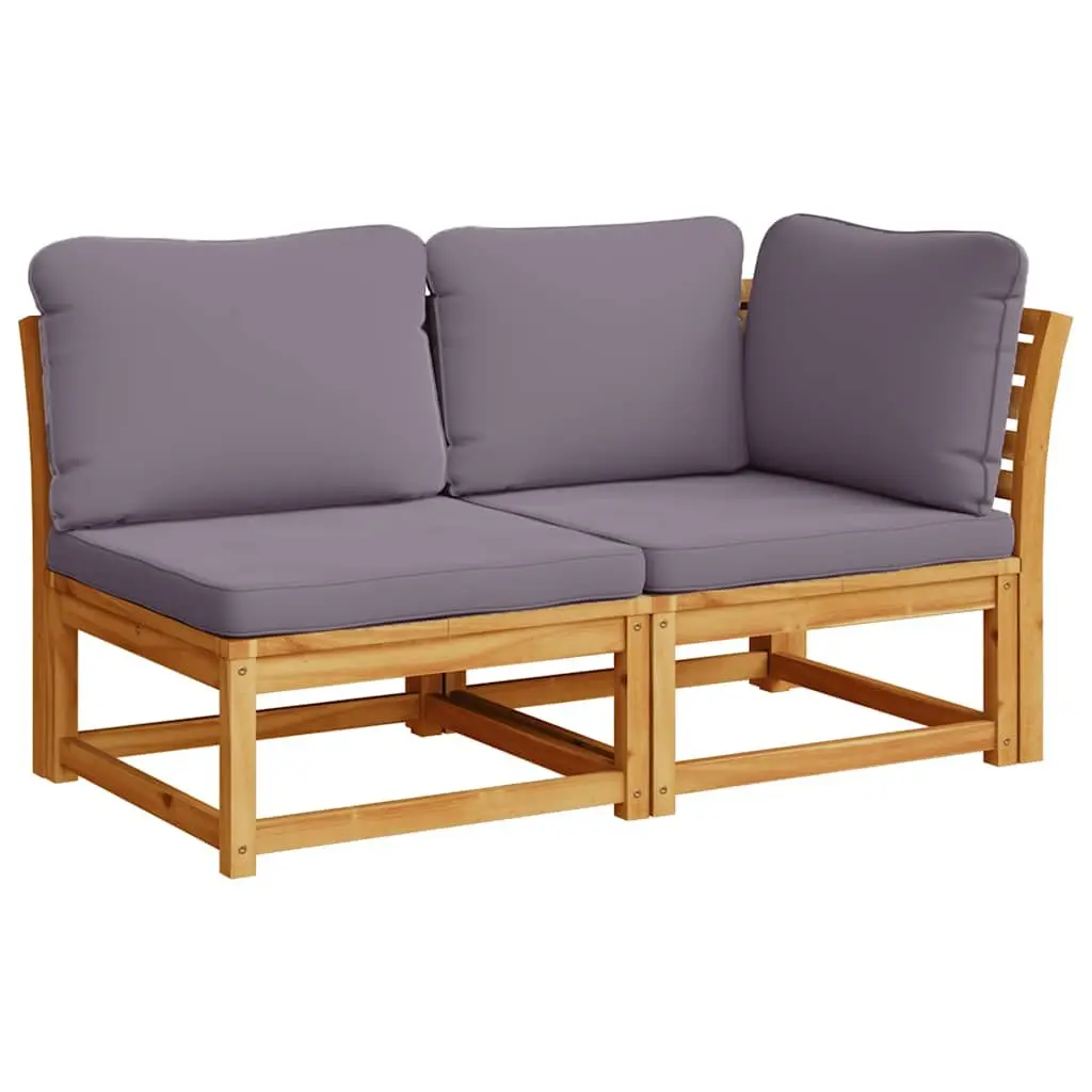 Garden Lounge Set 6 Piece Wooden Acacia Patio Furniture with Cushions