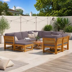 Comfortable and Stylish 10-Piece Acacia Wood Set