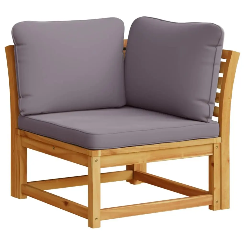 Outdoor Sectional Sofa Set Garden Lounge 10 Piece Modular Acacia Wood Brown