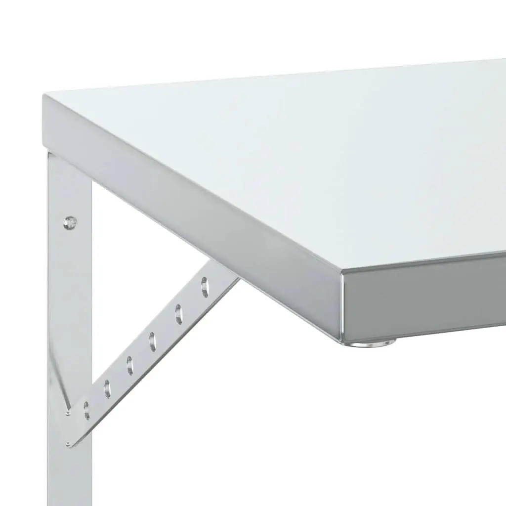 Wall Shelves Floating Storage Display Rack 75x40 cm Silver 2 Piece