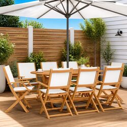 Reliable Outdoor Folding Chairs, Set of 8