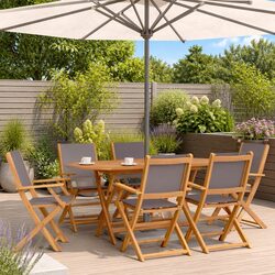 Practical 8-Piece Folding Garden Chairs Set for Your Patio