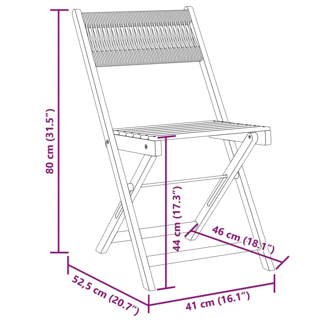 Folding Garden Chairs Outdoor Seating 4 Piece Beige Patio Furniture Set
