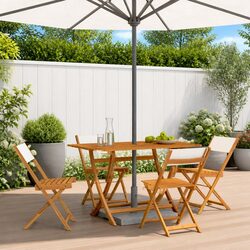 Comfortable Folding Garden Chairs Set - 4 Included