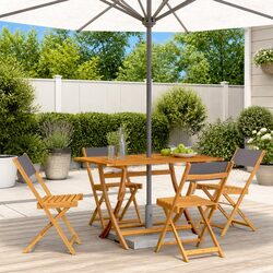 Reliable Outdoor Folding Garden Chairs Set of 4