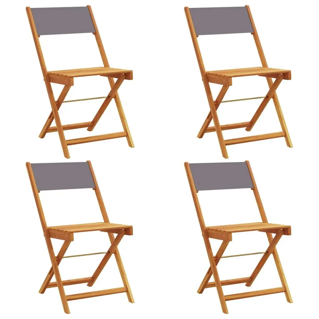 Outdoor Folding Garden Chairs Set of 4