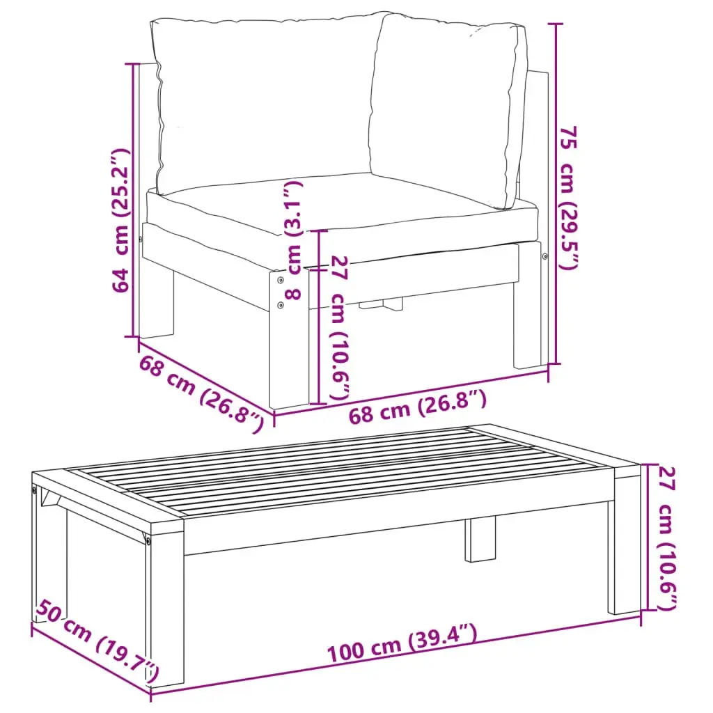 5-Piece Garden Sofa Set with Comfort and Style