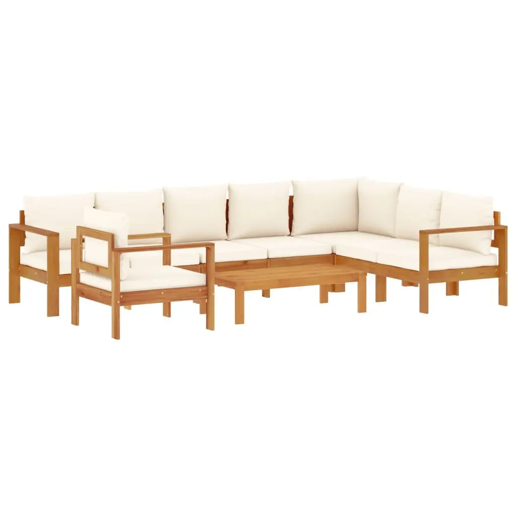 6 Piece Garden Sofa Set Modular Outdoor Furniture Patio Seating Cream