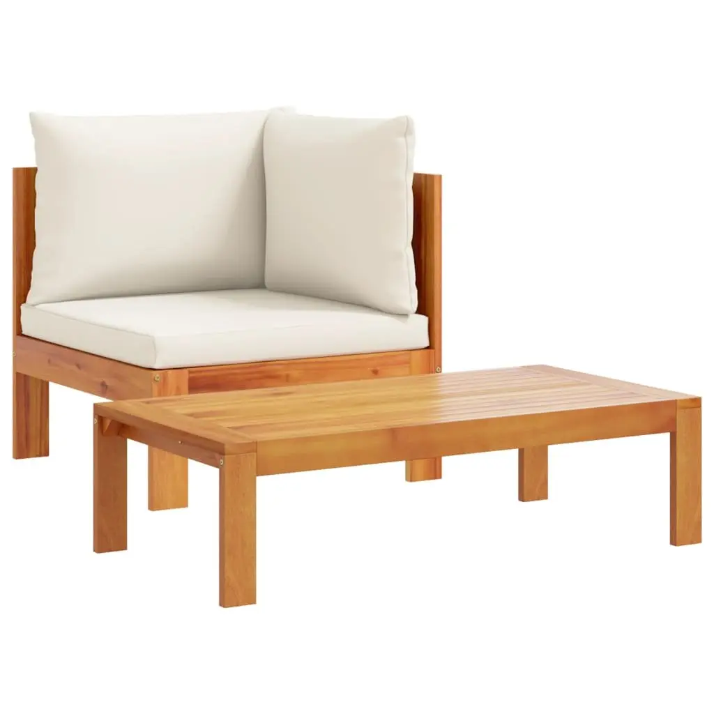 6 Piece Garden Sofa Set Modular Outdoor Furniture Patio Seating Cream