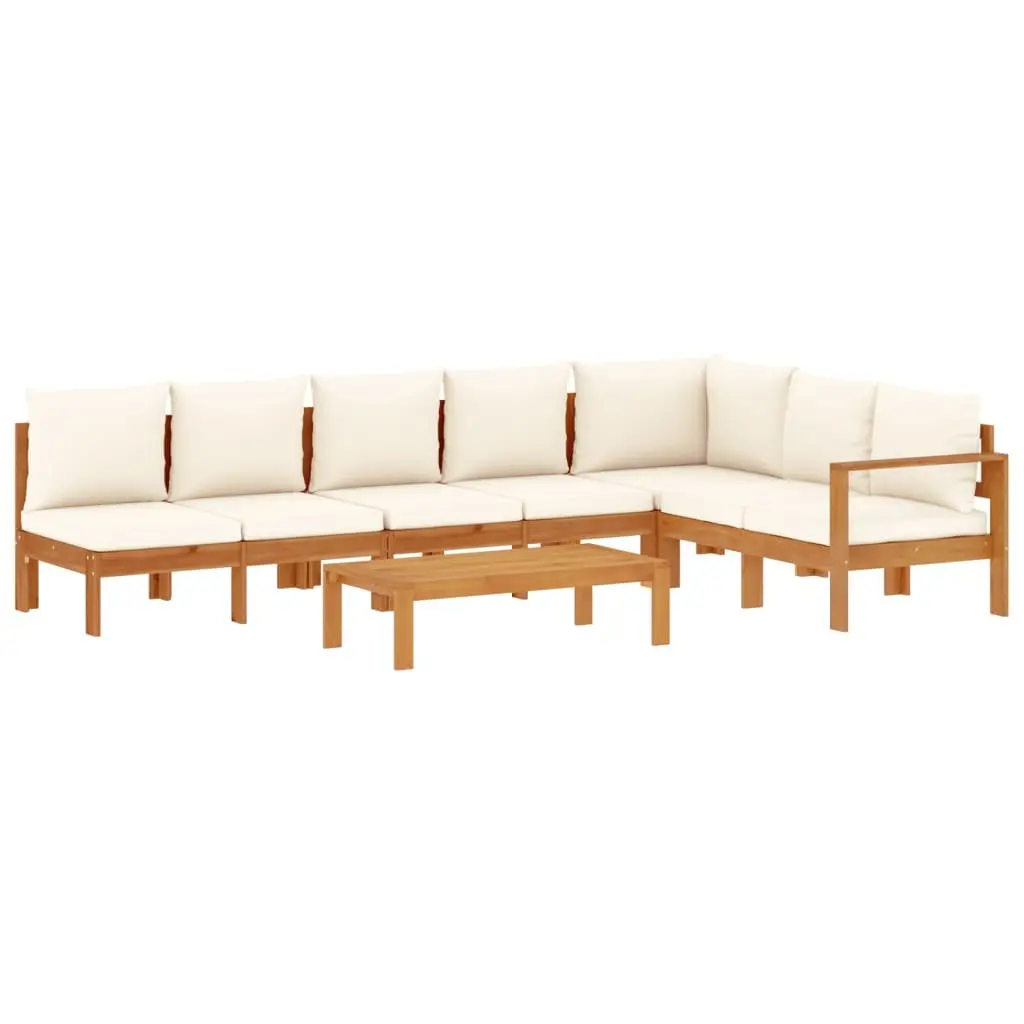 Garden Sofa Set 5 Piece Outdoor Furniture with Cushions Wood Patio Lounge
