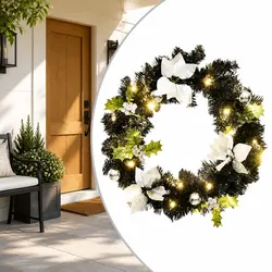 Value-Driven Christmas Wreath with LED Lights
