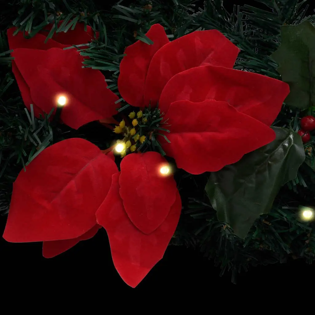 Christmas Arch Decoration LED Lights 90cm Indoor Outdoor Green Red
