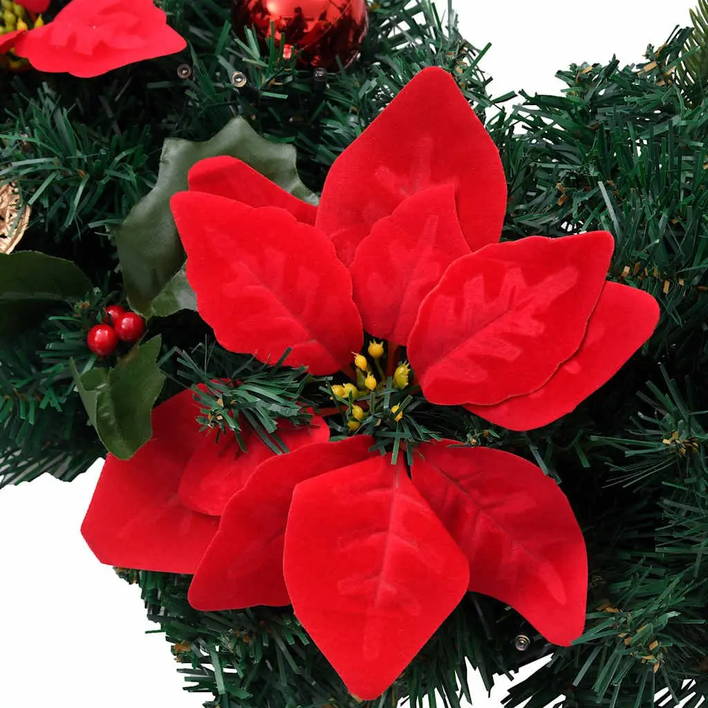 Christmas Arch Decoration LED Lights 90cm Indoor Outdoor Green Red
