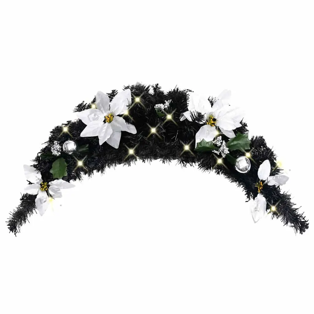 Christmas Arch Decoration 90cm Indoor Outdoor Holiday Decor Black LED Lights