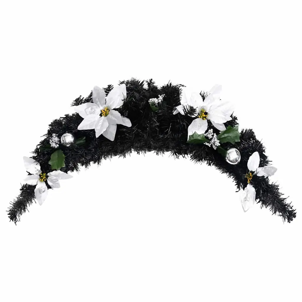 Christmas Arch Decoration 90cm Indoor Outdoor Holiday Decor Black LED Lights