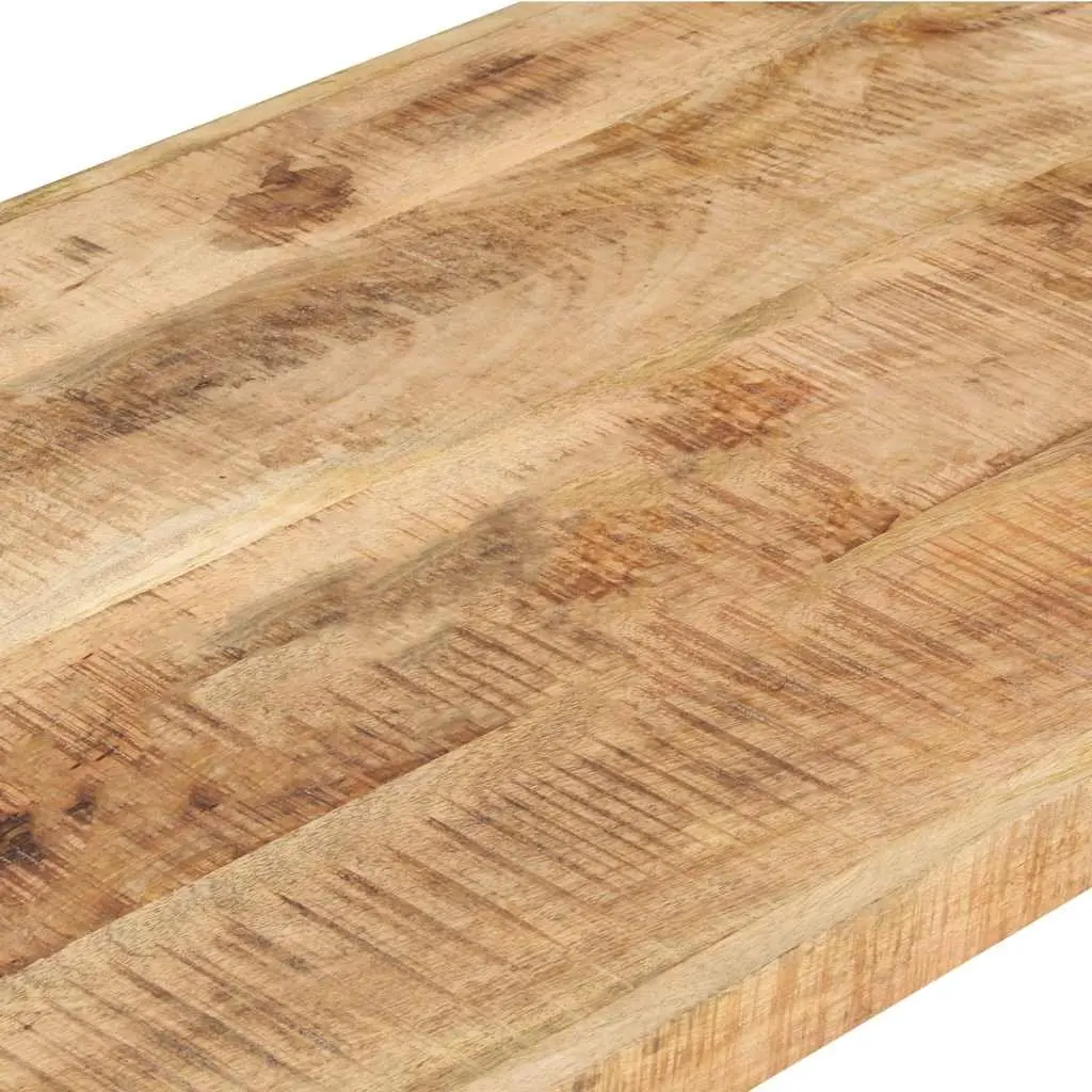 Coffee Table Industrial Accent 120x60x40 cm Brown Rough Mango Wood