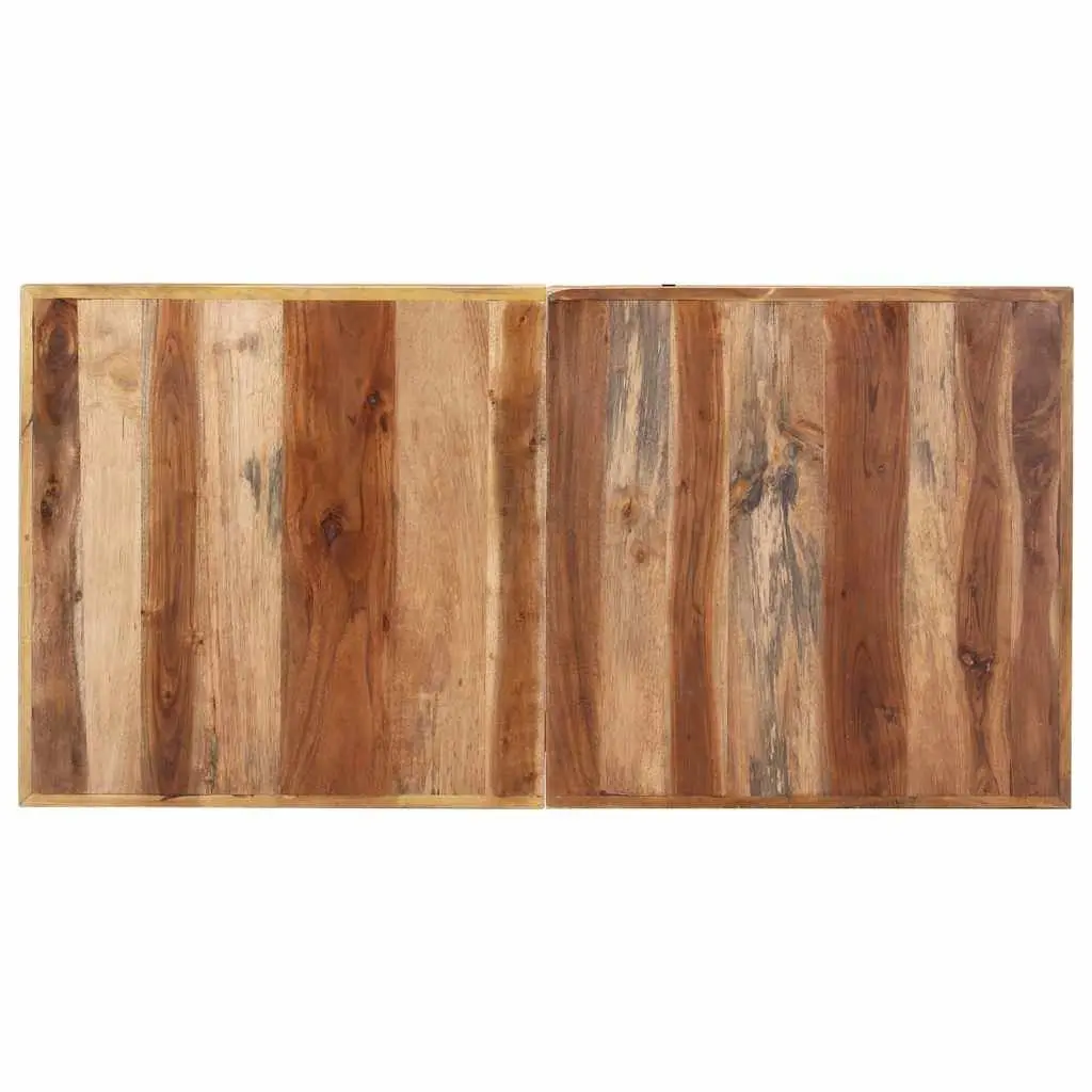 Dining Table Industrial Style 140x70x75 cm Brown Solid Wood