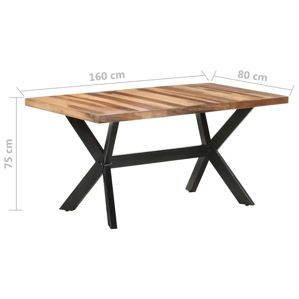 Solid Wood Dining Table with Unique Charm