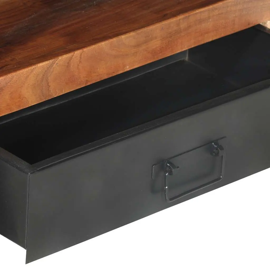 TV Cabinet Storage Unit 120x30x40 cm Brown Wood with Drawers Open Compartment