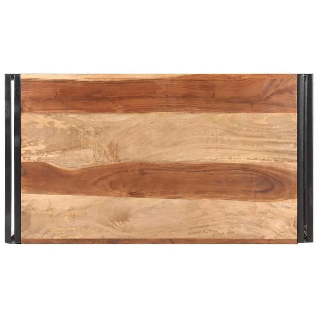 Coffee Table Storage Drawers 100x55x45cm Solid Acacia Wood Brown