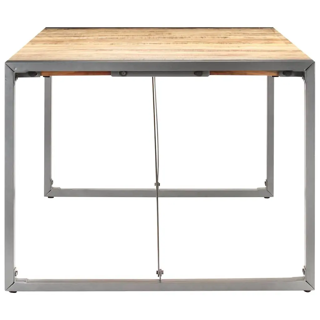 Dining Table in Solid Mango Wood and Steel