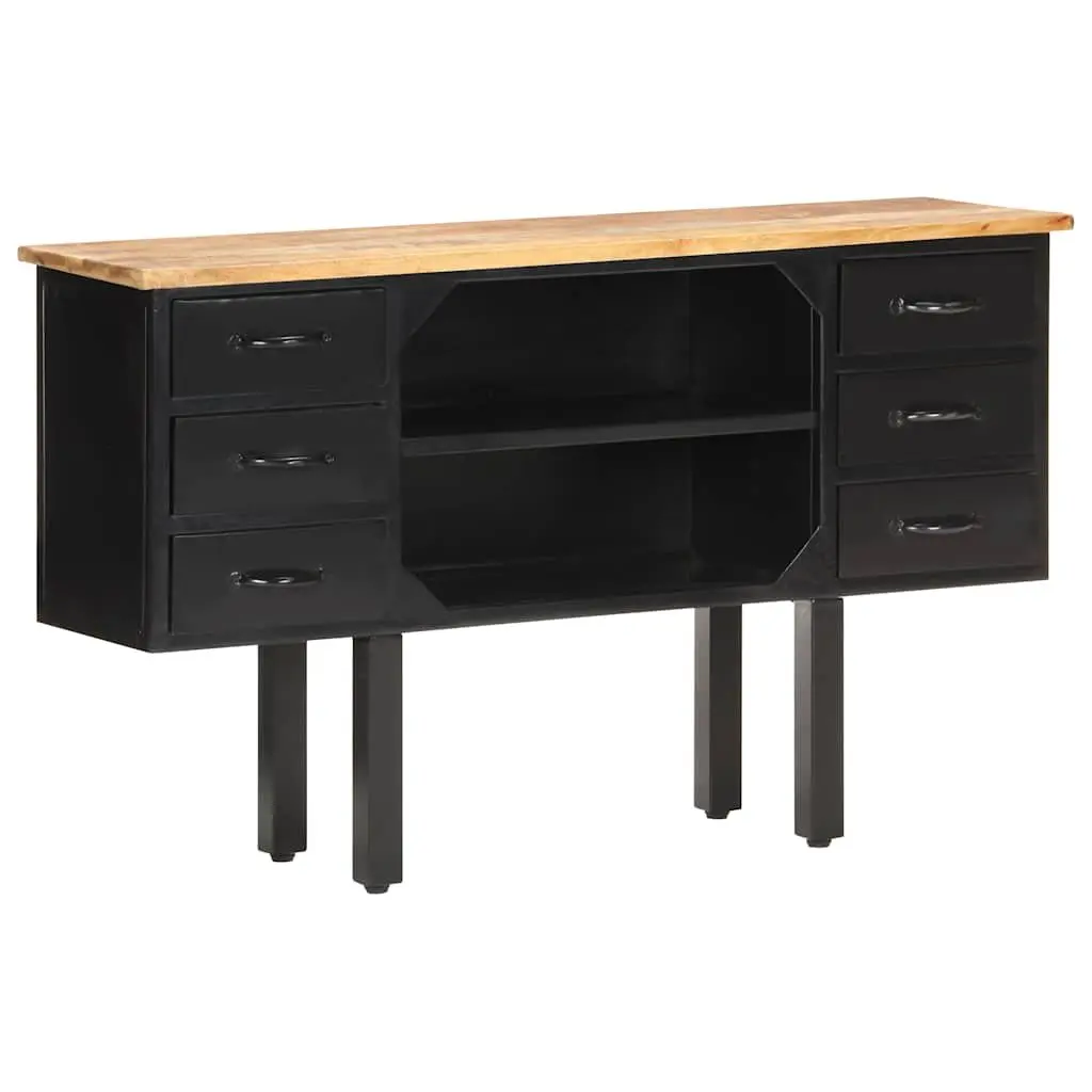 Sideboard Industrial Storage Cabinet 110x30x65 cm Brown Wooden with Drawers
