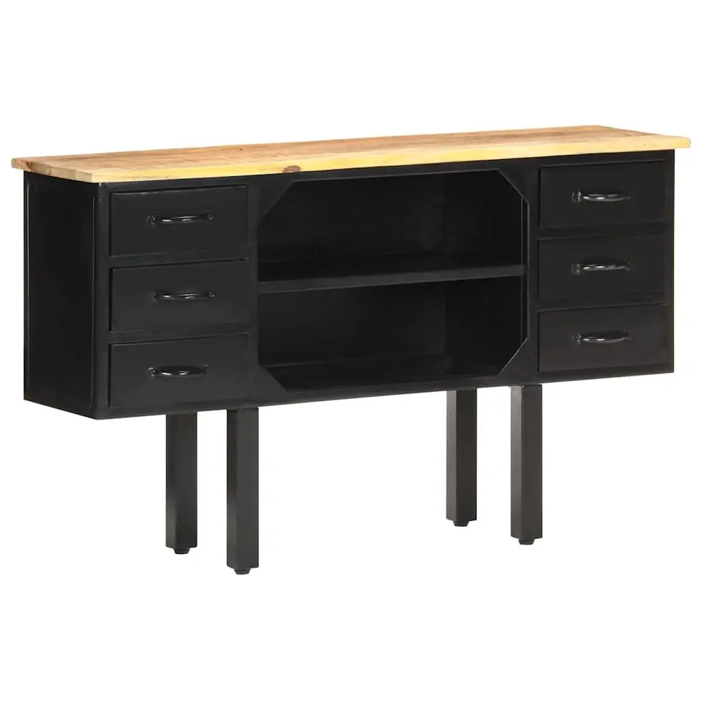 Sideboard Industrial Storage Cabinet 110x30x65 cm Brown Wooden with Drawers